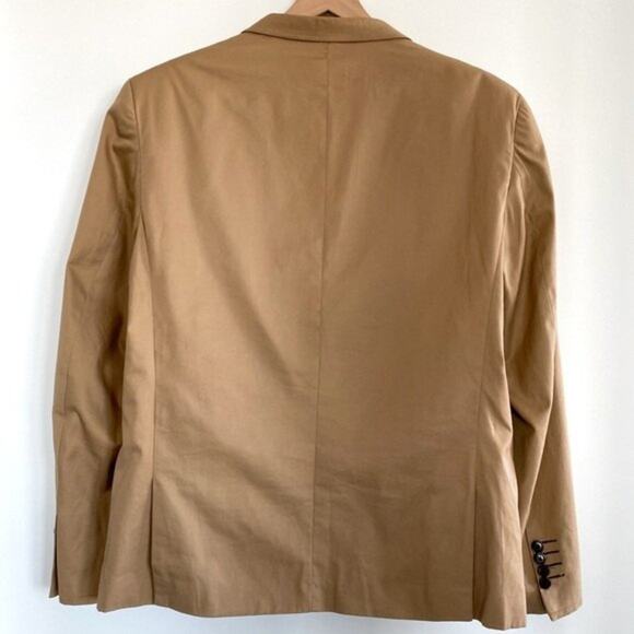 ASOS EDGE Cotton Blazer Tan Size L - Picture 2 of 9